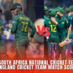 South Africa National Cricket Team vs England Cricket Team Match Scorecard
