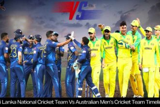 Sri Lanka National Cricket Team Vs Australian Men’s Cricket Team Timeline