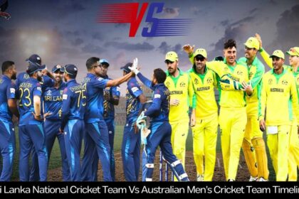 Sri Lanka National Cricket Team Vs Australian Men’s Cricket Team Timeline