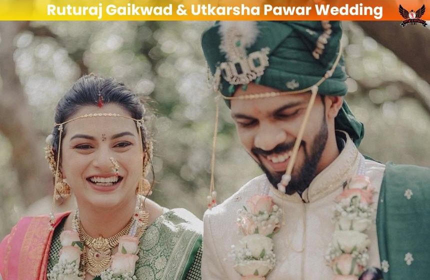 Ruturaj Gaikwad & Utkarsha Pawar Wedding Picture