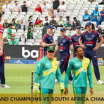England Champions Vs South Africa Champions Match Scorecard