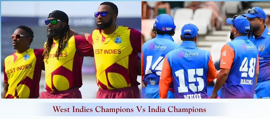 West Indies Champions vs India Champions match scorecard
