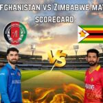 Afghanistan vs Zimbabwe match scorecard