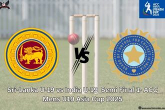 Sri-Lanka U-19 vs India U-19 Semi Final 1- ACC Mens U19 Asia Cup 2025
