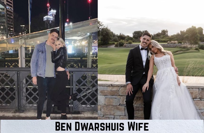 Ben Dwarshuis and his Wife (Courtney Bridge) are pose for photo