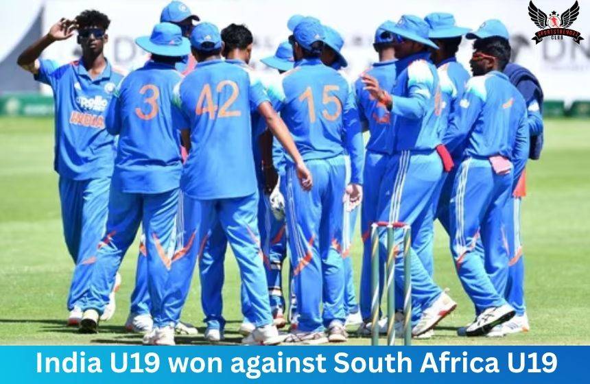 IndiaU19 won against South africa U19 BY 233 Runs