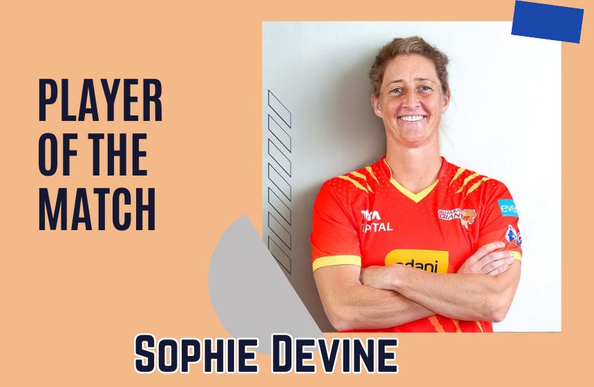 Player of the match sophie devine