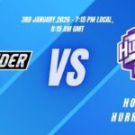 Sydney Thunder vs Hobart Hurricanes match scorecard
