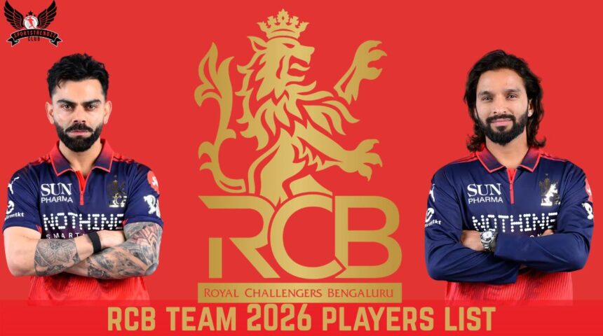RCB Team 2026 Players List