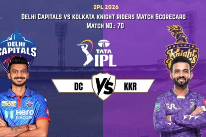 Delhi Capitals vs Kolkata Knight Riders Match Scorecard IPL 2026 Match No 70 at Eden Gardens