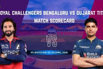 royal challengers bengaluru vs gujarat titans match scorecard