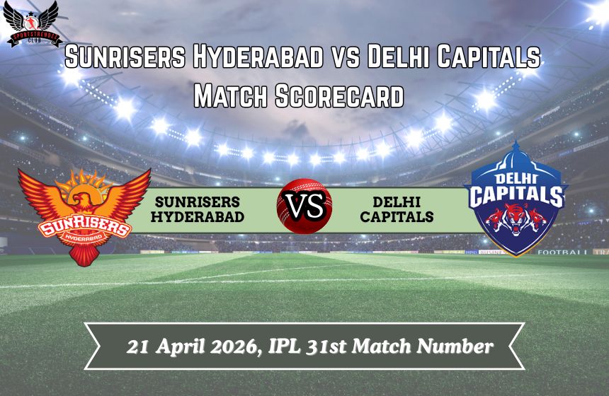 Sunrishers Hydrabad vs Delhi Capitals Match Scorecard