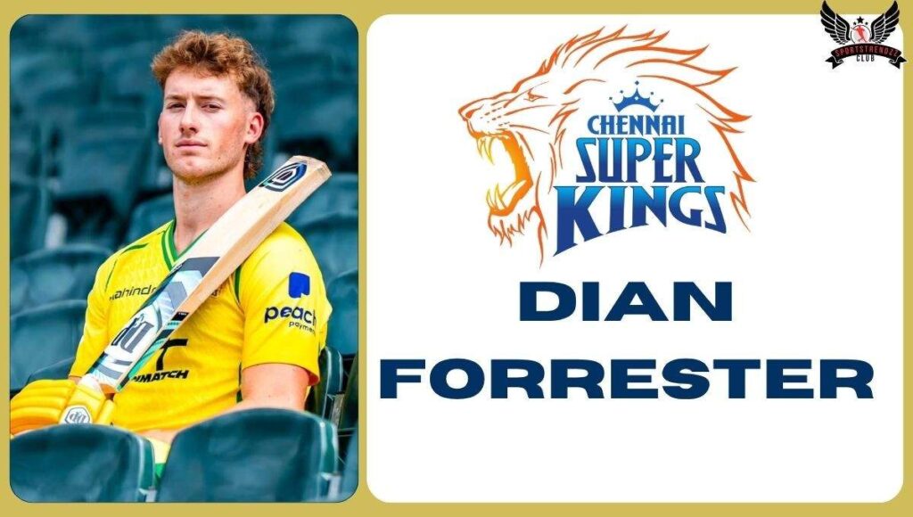 Dian Forrester is Professional Cricket from South Africa and he was playing in IPL 2026